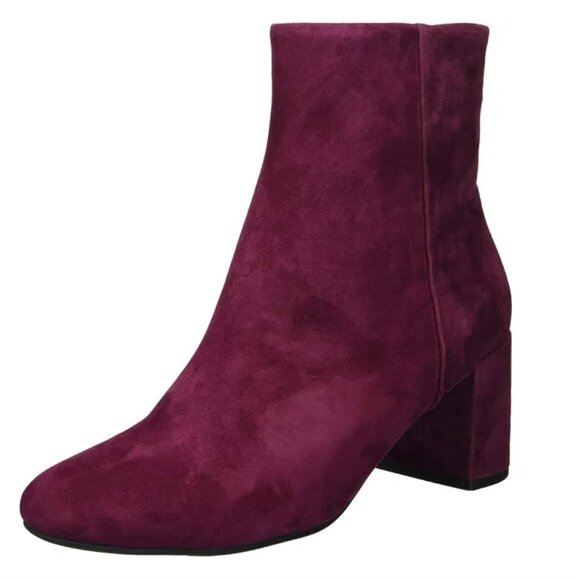 TARYN ROSE Silk Suede Ankle Booties - Picture 1 of 8